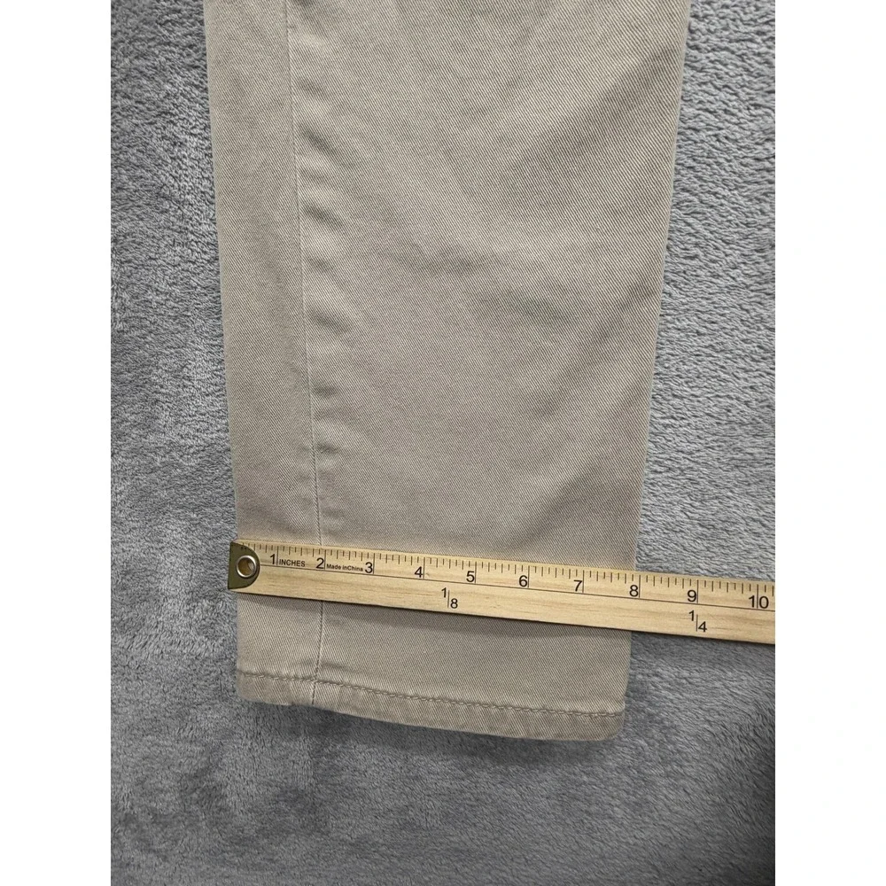 Levis 513 Jeans Mens Measured 36x32 Beige Slim Straight‎ Denim Stretch Zip Fly